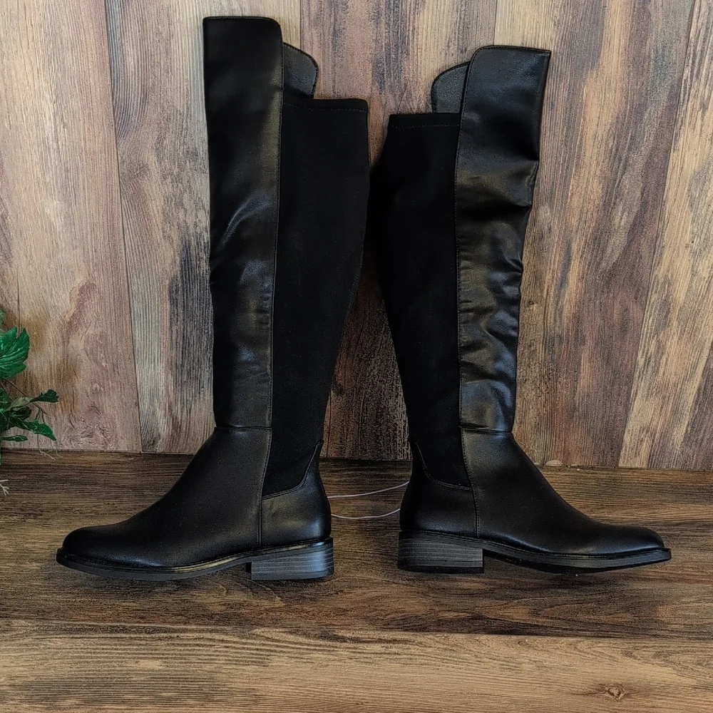 A New Day Black Over the Knee Women's Memory Foam Hope NWT Boots 8,5 M191